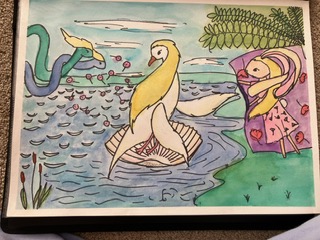 Animal version of famous painting: Birth of Venus